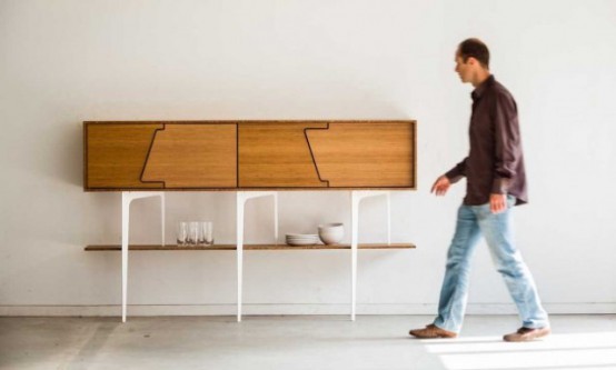 Minimalist Neus Sideboard With Symmetrical Doors