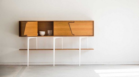 Minimalist Neus Sideboard With Symmetrical Doors