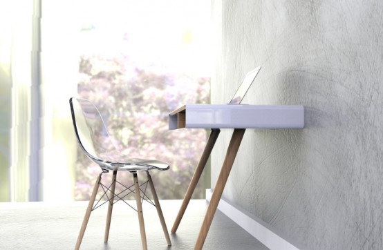 Minimalist Pacco Desk With Extra Storage Space