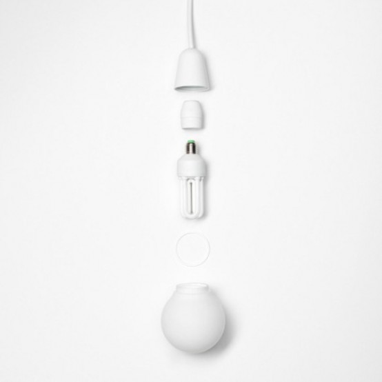 Minimalist Pendant Lamp Imitating A Usual Bulb