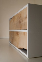 Minimalist Raw Sycamore Chest Of Drawers