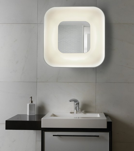 Minimalist Wall Lamp With A Mirror
