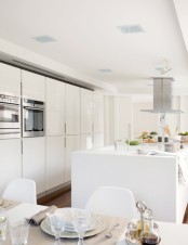 Minimalist White Kitchen With A Summer Feel