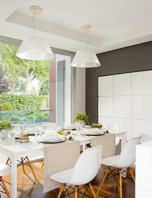 Minimalist White Kitchen With A Summer Feel
