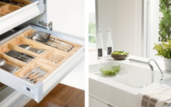 Minimalist White Kitchen With A Summer Feel