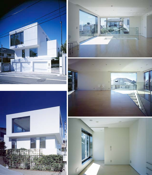 Modern White Minimalistic  House  Design  in Todoroki DigsDigs