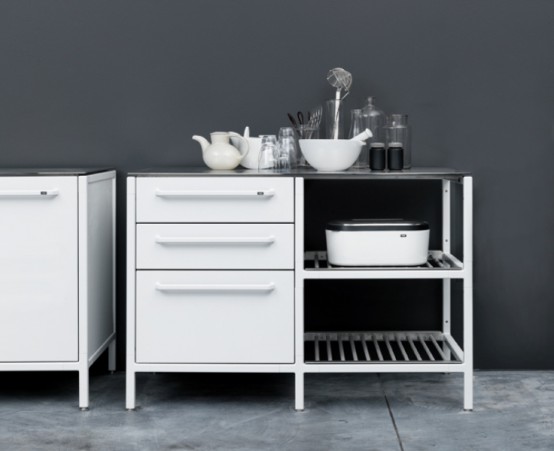 Minimlist Stainless Steel Kitchen