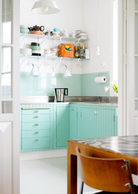 Mint Color In the Interiors: 35 Trendy Ideas - DigsDigs