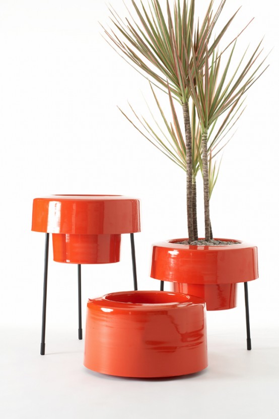 Modern And Colorful Aluminum Planters