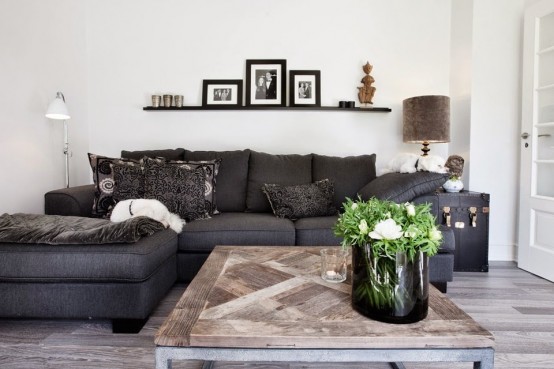 Modern And Industrial Danish Home With Dramatic Touches