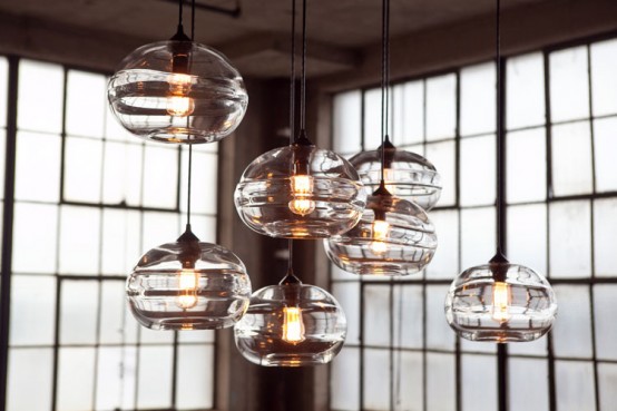 Modern And Stylish Clear Band Pendant Lamps Collection