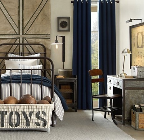 industrial kids bedroom