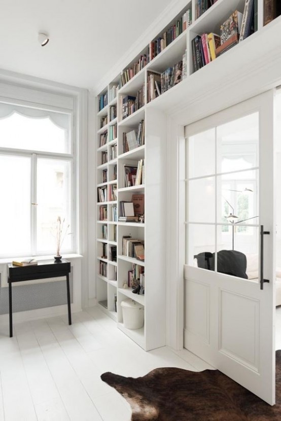 Modern Black And White Apartment With Art Nouveau Elements