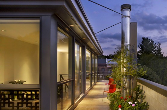 Modern Block House With Rooftop Garden
