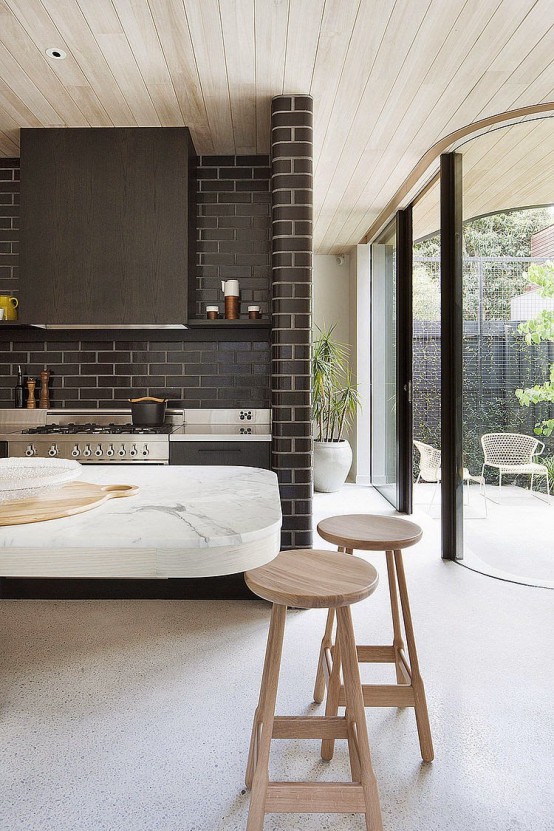 Modern Brick House With Neutral Interiors And Lots Of Light