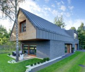 Modern Bright House With Rustic Exterior