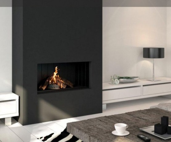 23 Modern Built-In Fireplaces To Bring A Cozy Touch - DigsDigs