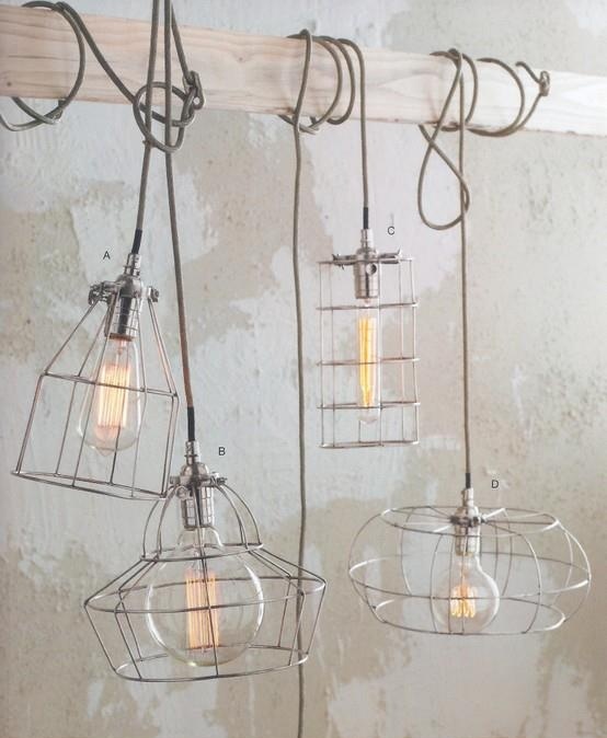 Modern Caged Lamps