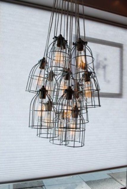 Modern Caged Lamps