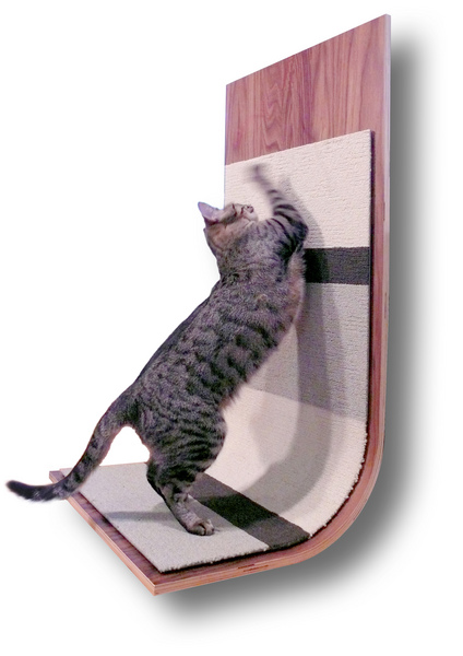 bent plywood cat scratcher