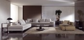 Modern Coffee Table With Glass Top Bresson By Minotti