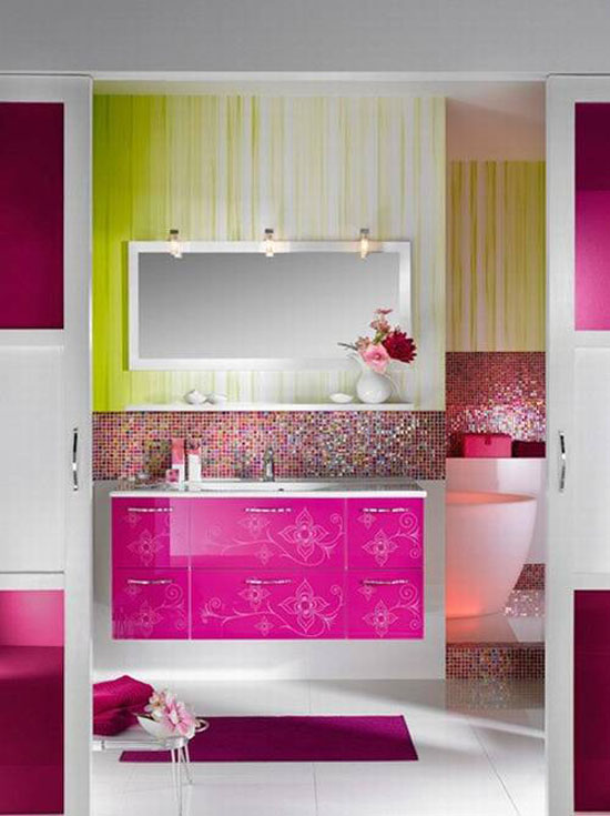 Modern Colorful Bathroom Modern Colorful Bathroom