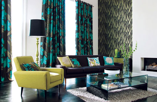 Modern Colorful Living Room Design