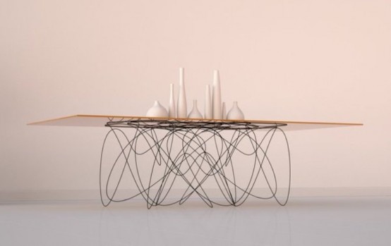 Modern Dining Table With Unique Legs