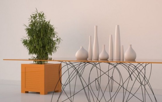 Modern Dining Table With Unique Legs