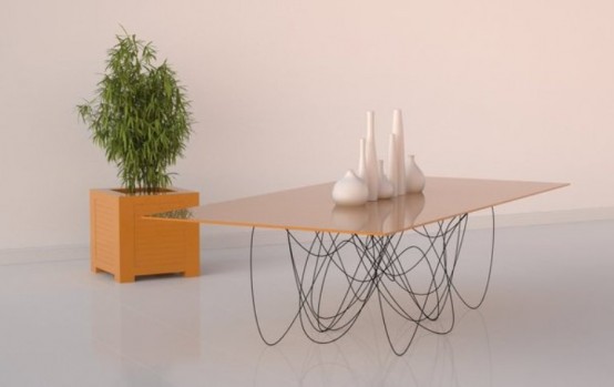 Modern Dining Table With Unique Legs