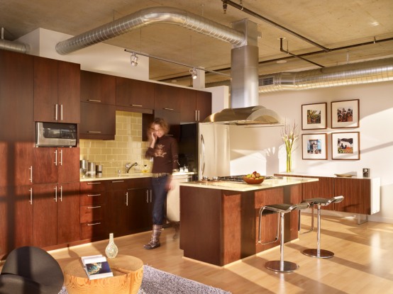 Modern Green Mosler Lofts Design