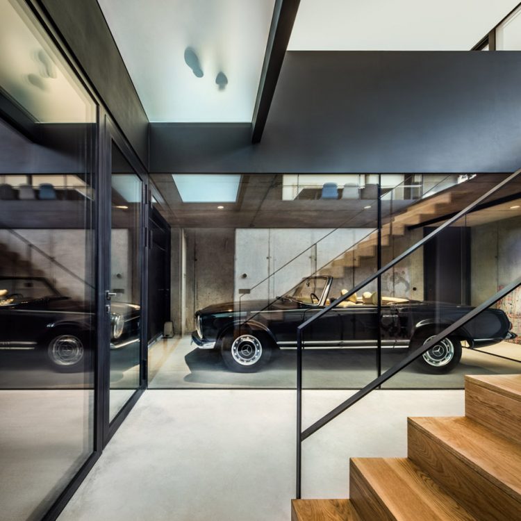 Modern House With A Retro Car As A Focal Point