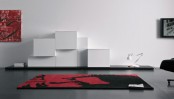 Modern Lacquered Wall Cabinet Spazio Box Volumi