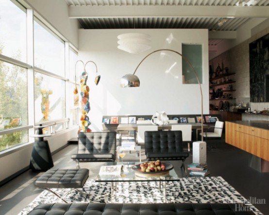 Modern Loft-Like Living Room
