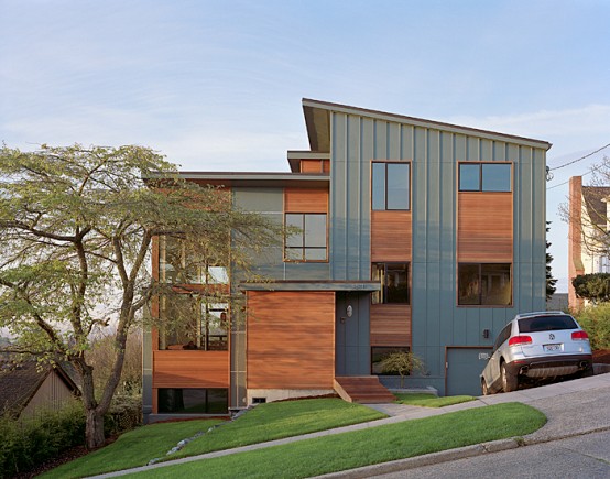 Modern Remodel Of The Post War Split Level House Into A Five Level House