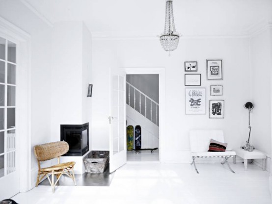 Modern Scandinavian House In White And Pastel Shades