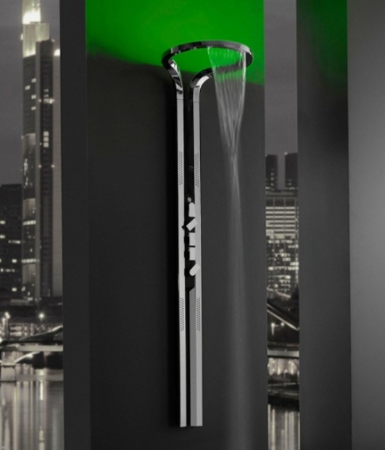 Modern Shower Column With Led Lights