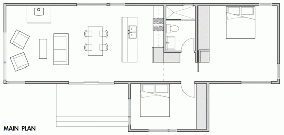 Modern Small  Prefab House  by HIVE Modular DigsDigs