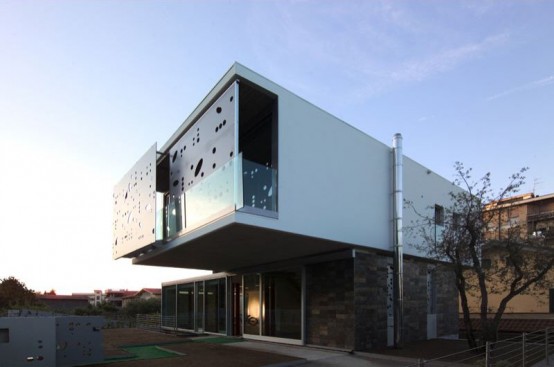 Modern Style House Looking Towards The Hill