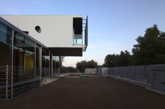 Modern Style House Looking Towards The Hill