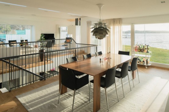Modern Swedish Waterfront Home With Extensive Glazing