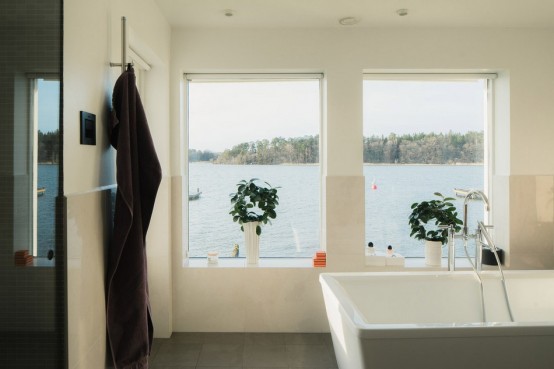 Modern Swedish Waterfront Home With Extensive Glazing
