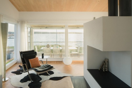 Modern Swedish Waterfront Home With Extensive Glazing