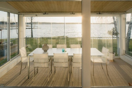 Modern Swedish Waterfront Home With Extensive Glazing