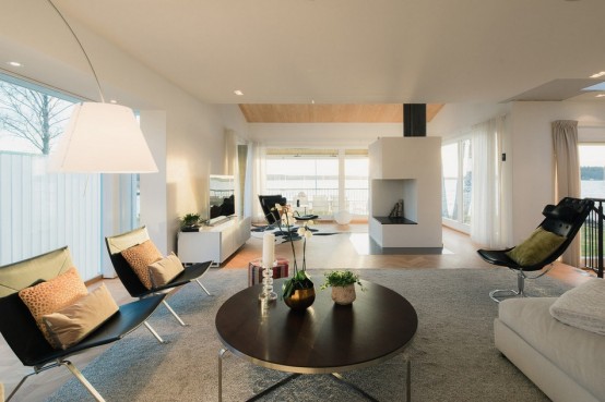 Modern Swedish Waterfront Home With Extensive Glazing