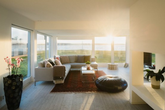 Modern Swedish Waterfront Home With Extensive Glazing