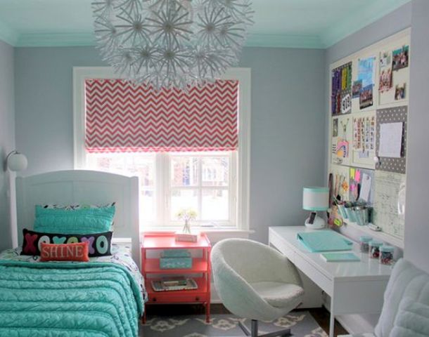 teenage girl room chandelier