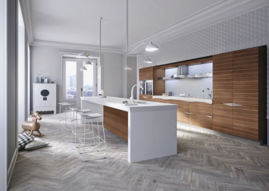 Kuchnia Modern-time-kitchen-that-incorporates-linear-aesthetic-1-554x394