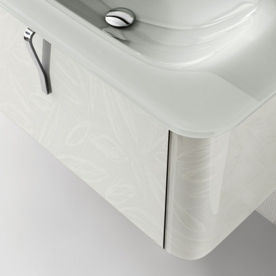 Modern White Wall Mounted Washbasin