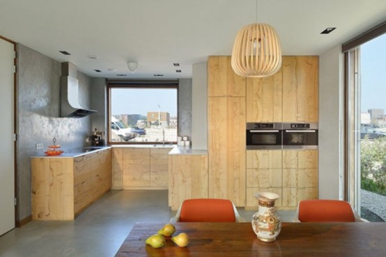 Modern Wooden Residence On The Lake Shore